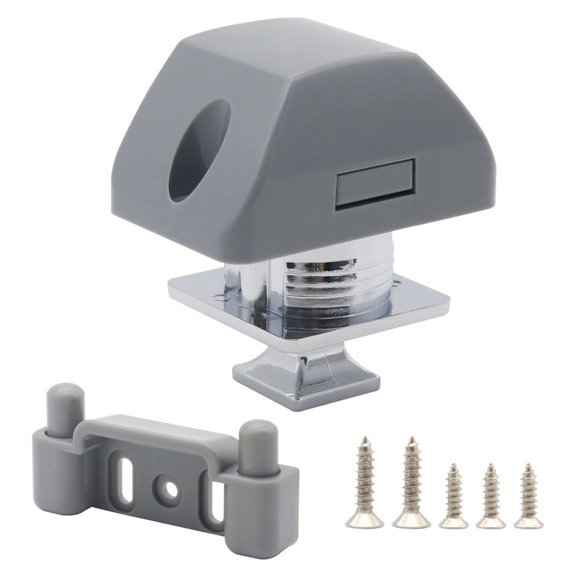 Heavy Duty Square Push Button for Travel Trailers and Marine Cabinets Engineered for Stability and Wear Resistance