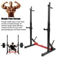 Heavy Duty Squat Rack Bench Press Barbell Stand Weights Lifting Adjustable Home