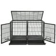 Heavy Duty Stackable Dog Crate Open Top Pet Metal Crate Kennels With