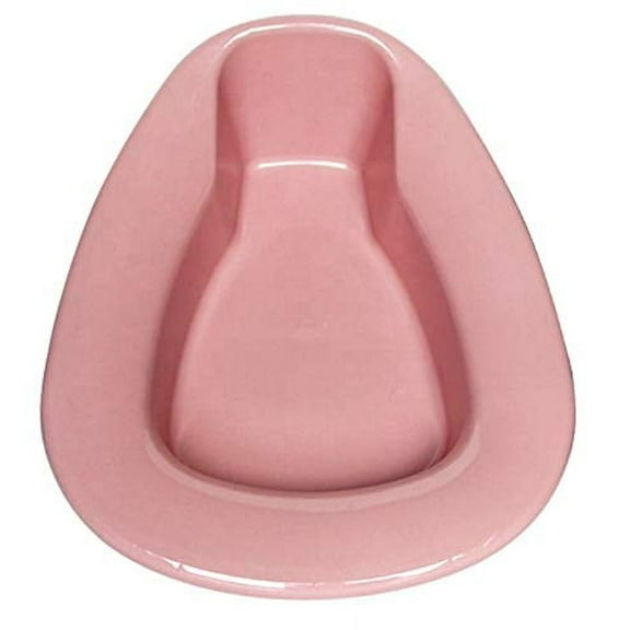 Heavy Duty Stackable Plastic Bedpan, Rose - 1 Each