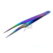 Heavy Duty Stainless Steel 3D 5D 6D Volume Eyelash Extension Tweezers Fine Point A2ZSCILAB Pro Straight Plasma Coated