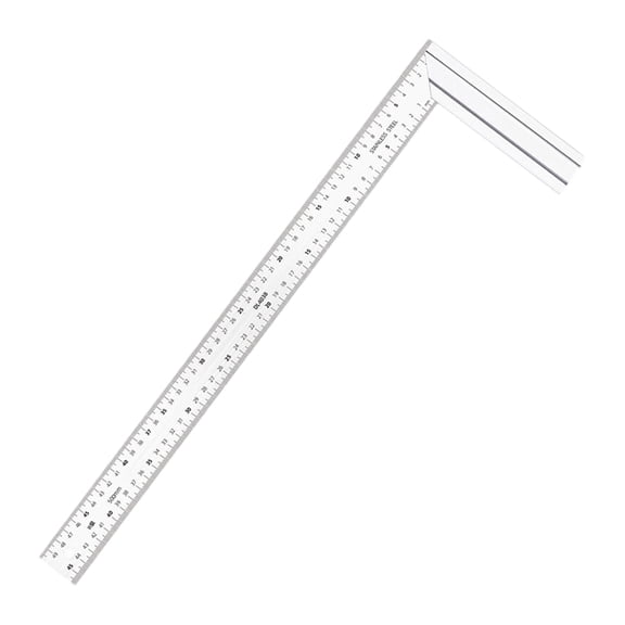 Heavy Duty Stainless Steel 90 Degree Angled Measuring Ruler Tool With Hanging Hole For Accurate Engineering Measurements