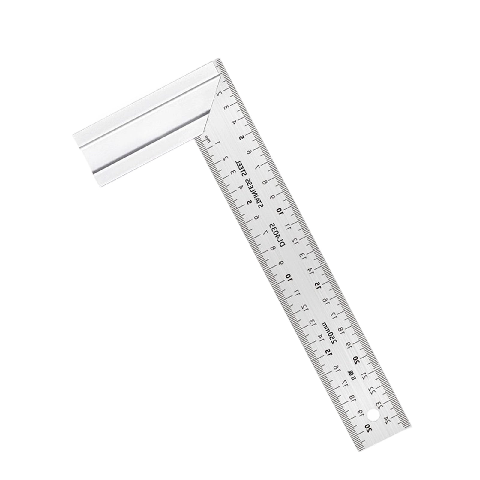 900cm Ruler Heavy Duty Stainless Steel 90 Degree Angled Measuring Ruler Tool With ...
