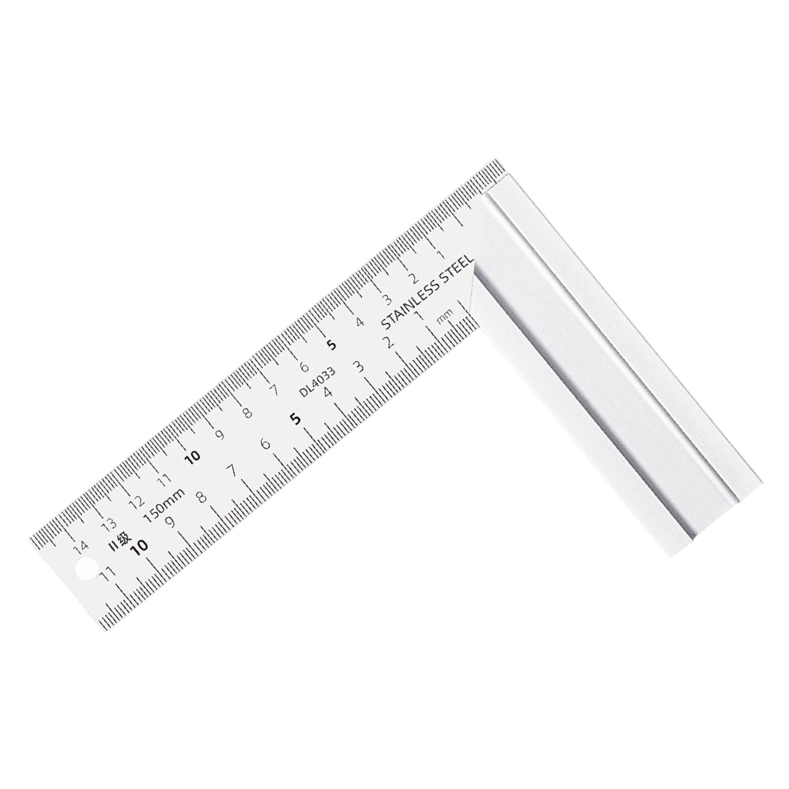Heavy Duty Stainless Steel 90 Degree Angled Measuring Ruler Tool With ...