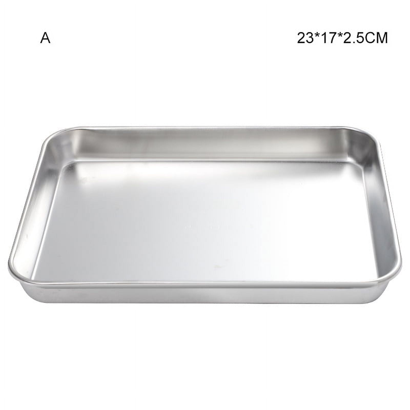Heavy Duty Stainless Steel Baking Pans Toaster Oven Pan Barbeque Grill  Sheet Pan Hotel Sushi Cookie Sheet