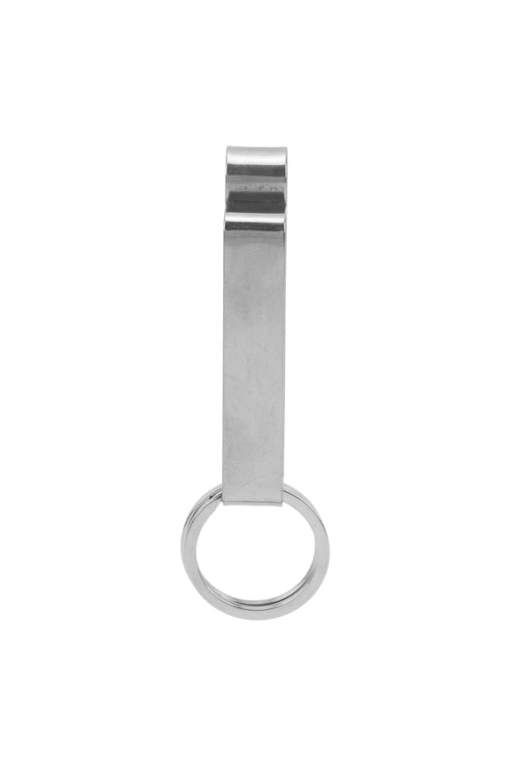 Heavy Duty Stainless Steel Belt Loop Key Holder with Detachable Rings for Outdoor Tactical Use
