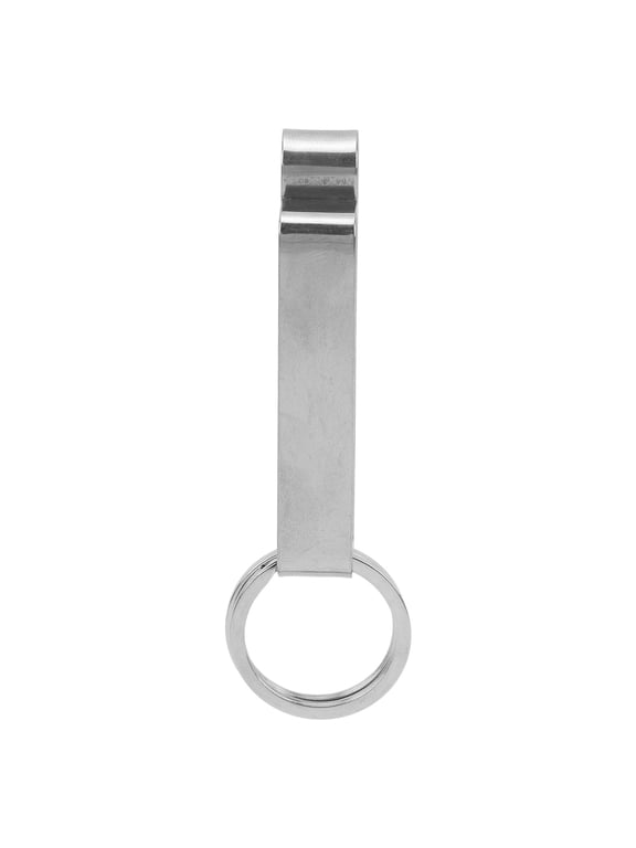 Heavy Duty Stainless Steel Belt Loop Key Holder with Detachable Rings for Outdoor Tactical Use