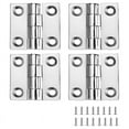 thumbnail image 1 of Heavy Duty Stainless Steel Boat Hinges, Marine Grade Hinges, 2 Inch X 2 Inches (50Mm X 50 Mm), (4 PCS), 1 of 7