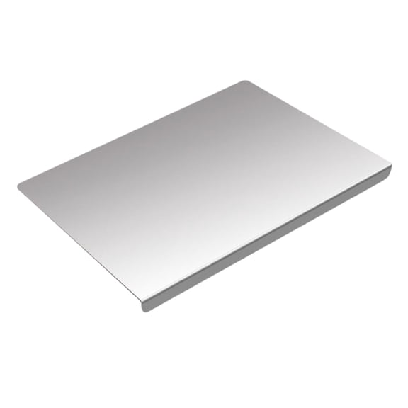Single Folded Edge Kitchen Countertop Board Stainless Steel Cutting Board with Lip for Home Cooking