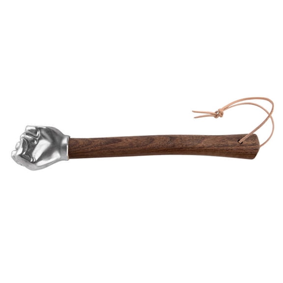 Heavy Duty Stainless Steel Fist Hammer Ergonomic Wooden Grip For Striking Camping Automotive Household Application