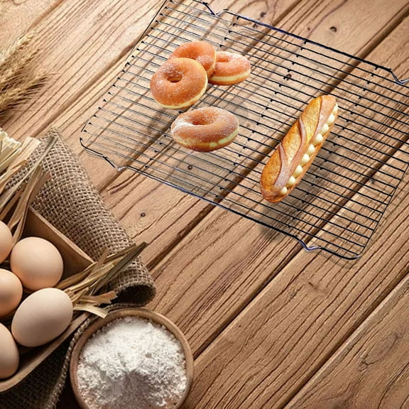 Heavy Duty Stainless Steel Grill Rack, Oven Baking & Cooling Rack with 4 Legs for Roasting, Steaming, Dishwasher Safe Wire Grate Clearance!