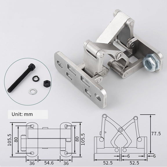 Heavy Duty Stainless Steel Invisible Door Hinge for Stsingle Fire Safety