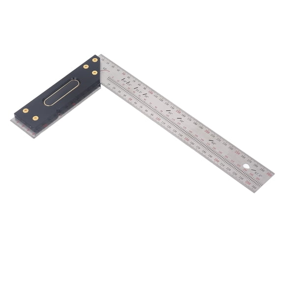 Heavy Duty Stainless Steel L Square Ruler Framing Tool High Precision Professional Carpenter Square Layout Measuring Instrument for Construction Woodworking 12 inches / 300 mm