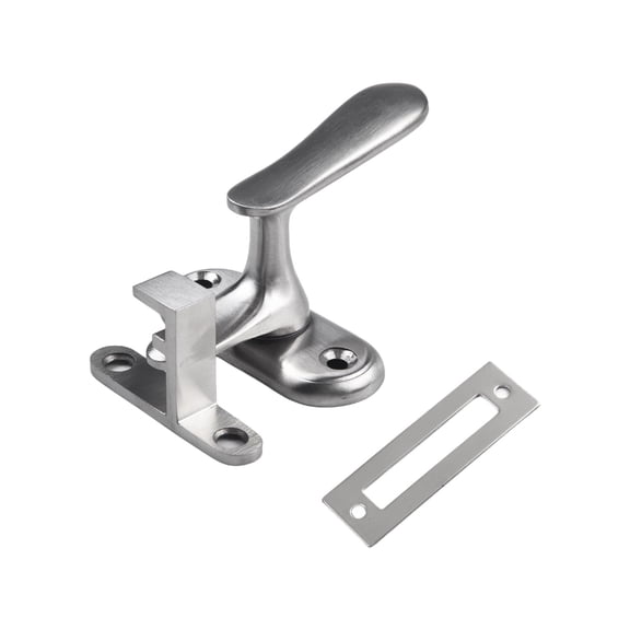 Heavy Duty Stainless Steel Latch Anti-Theft Lock Door Buckle Wooden Door Latch Silver L Smile Home