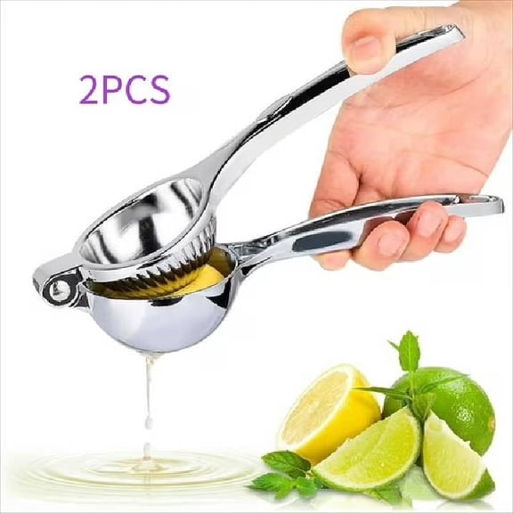 Heavy-Duty Stainless Steel Lemon Squeezer & Lime Juicer - 8.3 Inch Ergonomic Handheld Citrus Press for Lemonade, Max Extraction with Seed Strainer, Easy Clean & Rust-Proof