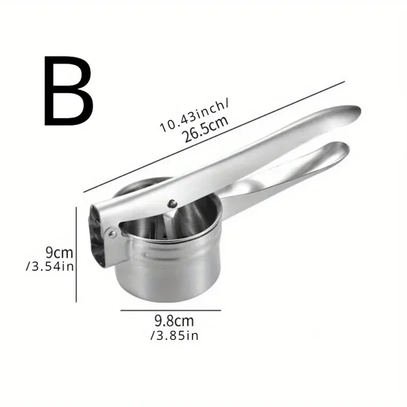 Heavy Duty Stainless Steel Manual Food Press Vegetable Squeezer Potato Masher Juicer Kitchen Tool