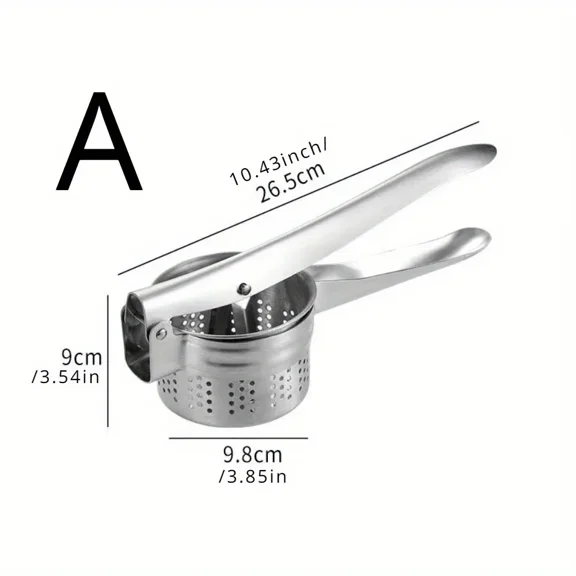 Heavy Duty Stainless Steel Manual Food Press Vegetable Squeezer Potato Masher Juicer Kitchen Tool