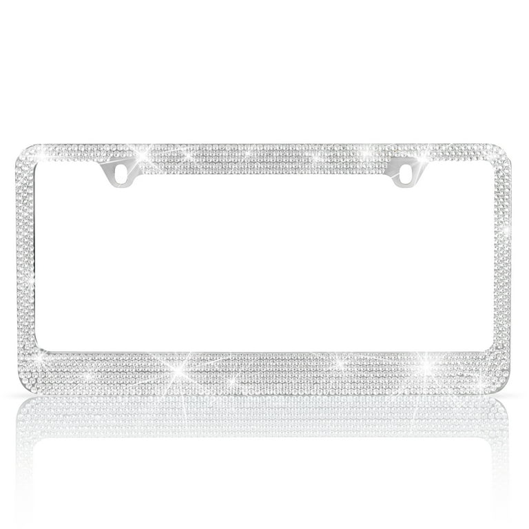 Heavy Duty Stainless Steel Metal Silver Sparkling Crystal