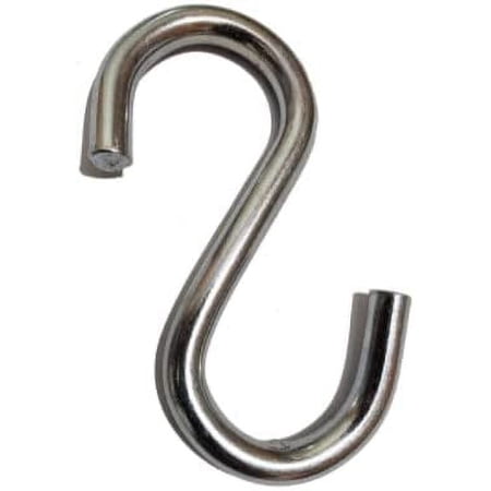 Heavy Duty Stainless Steel Multi-Purpose S Shaped Angle/Hanging Accessories Set for Boxing Bag/Hang Any Article/Hammock Swing/Swing Chairs, (Approx. 4 Inches Length), (Pack of 2)