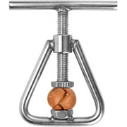 Innovative Design Stainless Steel Nutcracker, Compact Design Ensures Full Shape Preservation Of All Nuts, Heavy Duty With Triangle Grip, Solid Quality For Long Term Use, Easy