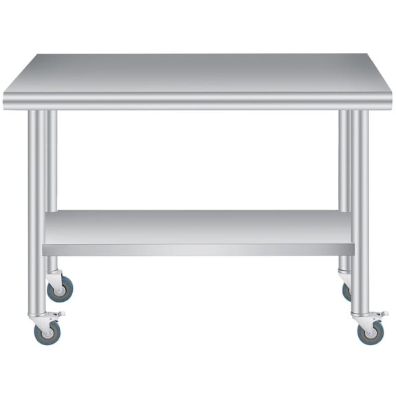 Stainless Steel Table With Wheels