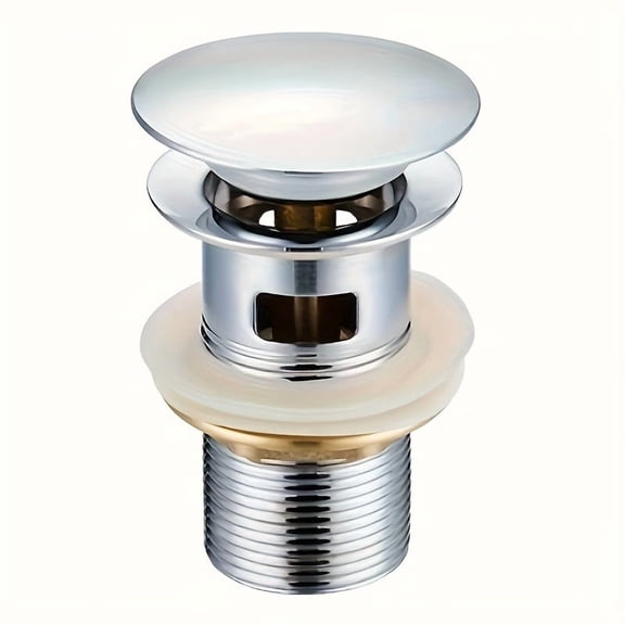 Heavy-Duty Stainless Steel Pop-Up Drain Plug - Leak-Proof Design for Home and Commercial Use