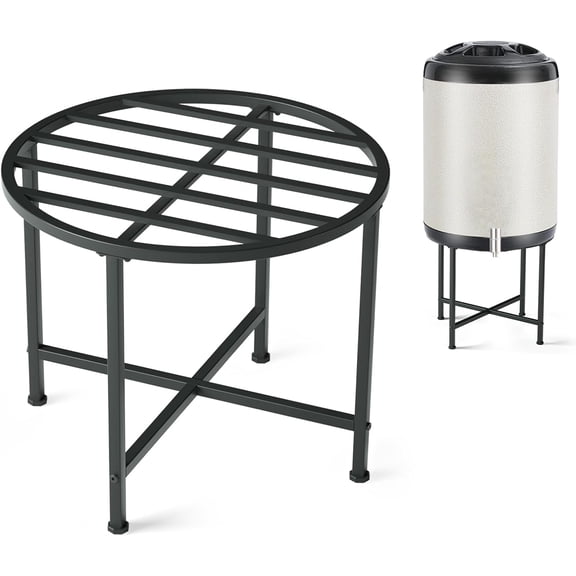 Heavy Duty Stainless Steel Rain Barrel Stand,Rain Water Collection Barrel StandSuitable for 45/50/55 Gallon Plastic Outdoor Rain Barrel