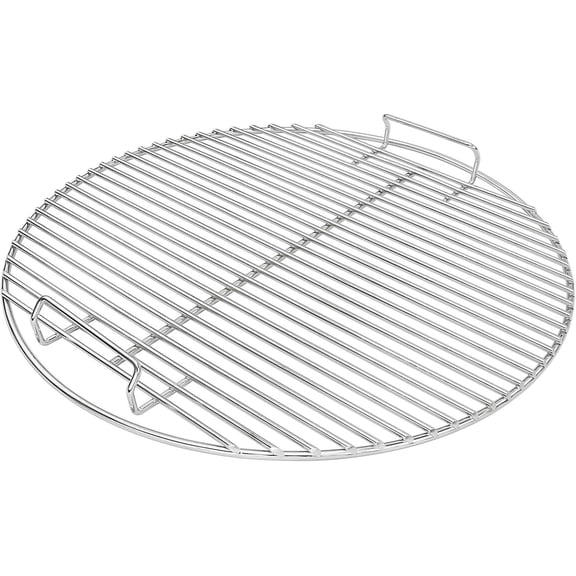 Heavy Duty Stainless Steel Round Grate, High Heat Charcoal Fire Grate Replacement for Optimal Cooking Experience, Better Airflow and Temperature Control, Easy Cleaning, 44.5Cm