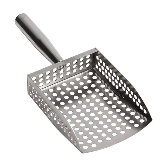 Heavy Duty Stainless Steel Sand Sifter Scooper Spade Coastal Cleanup Tool With Comfortable Grip For Family Beach Adventures