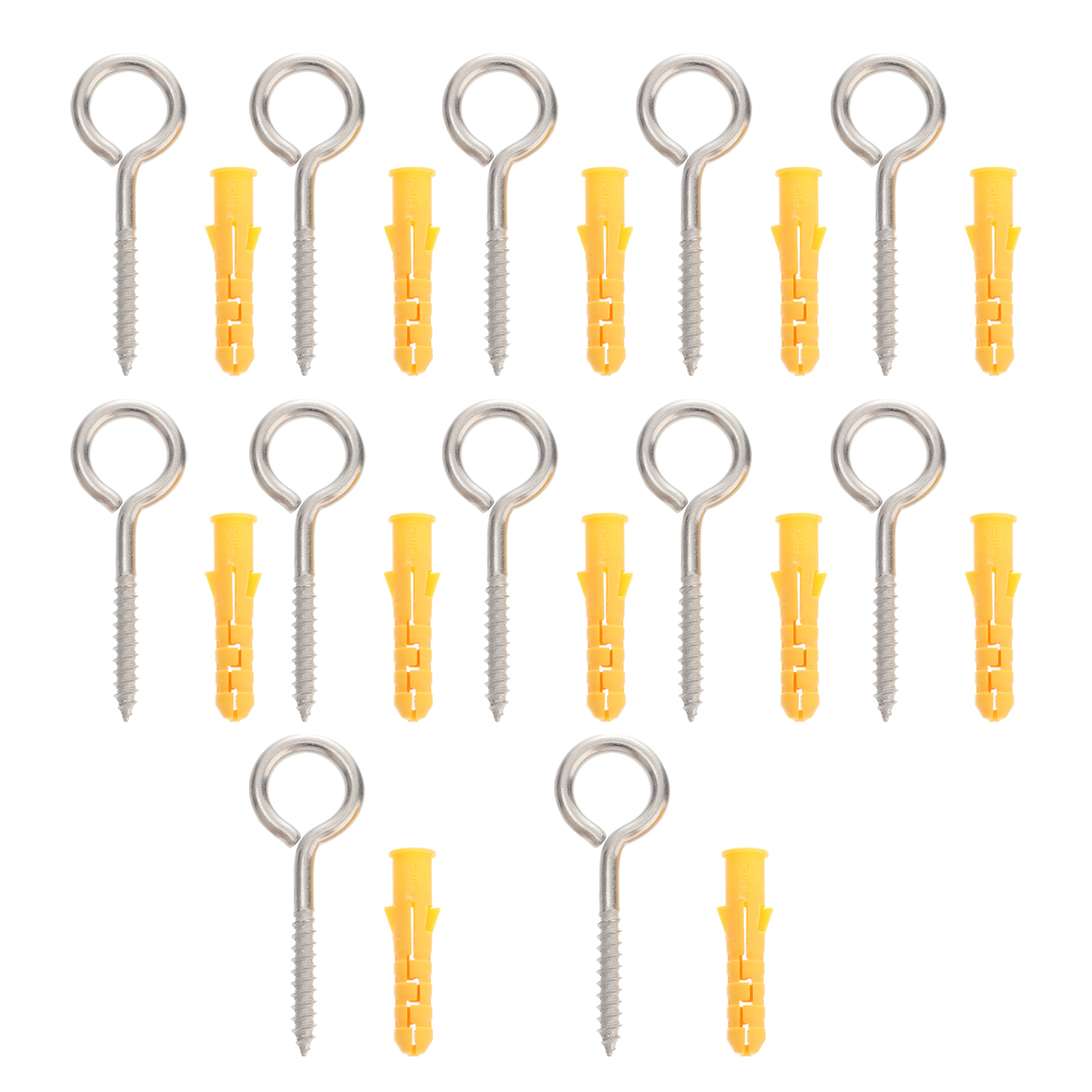 Heavy Duty Stainless Steel Screw Eyes Screws Hooks Self Tapping Eyelet