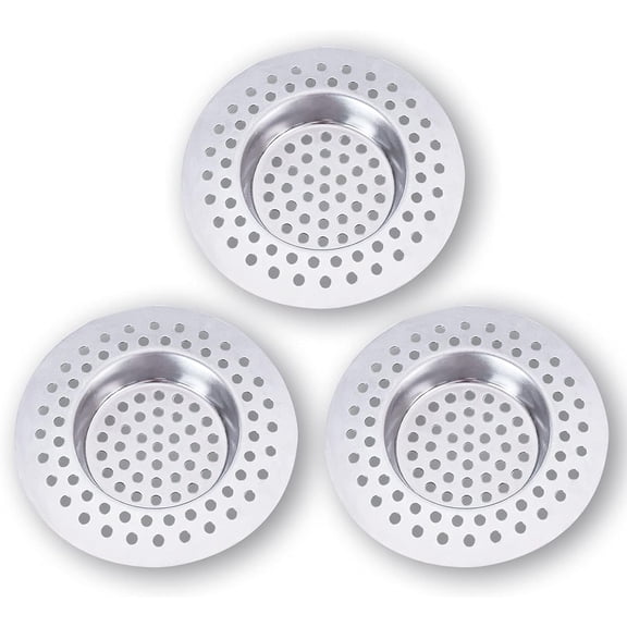 Smooth Surface Stainless Steel Sink Strainer, Non-Magnetic Drain Sieve With Anti-Clog Design, Cost-Effective Solution For Quick Water Passage, Suitable For Kitchen, Bathroom, And