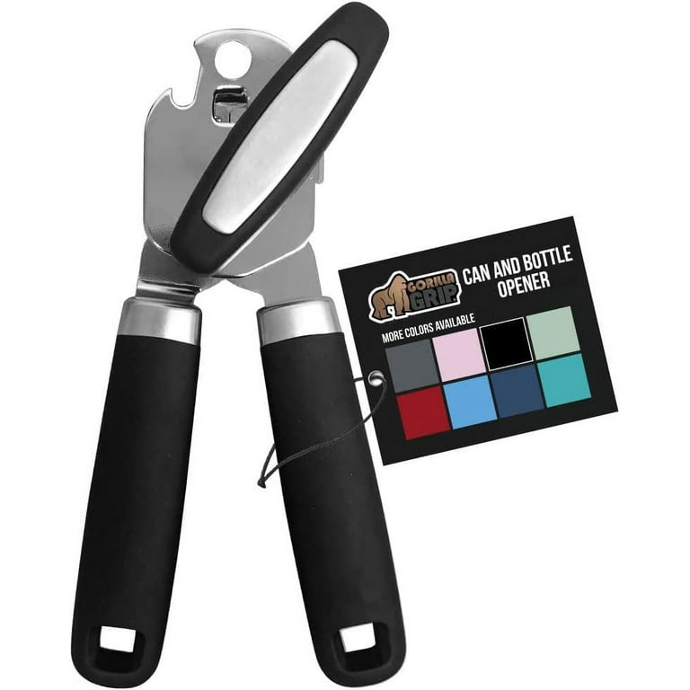 SoB Manual Can Opener Heavy Duty Stainless Steel Smooth Edge Manual Hand  Held Can Opener with FOLDING Handle - Rust Proof Oversized Handheld Easy  Turn Knob, Best Large Lid Openers - Yahoo Shopping