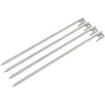 Heavy Duty Stainless Steel Tent Pegs Ground Pins 4 Pack, Construction