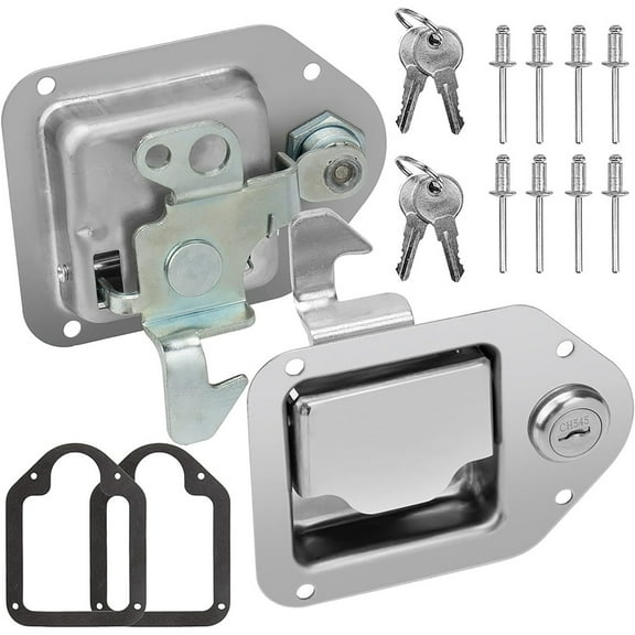 Heavy Duty Stainless Steel Truck Tool Box Lock Easy Installation, Wide Applications