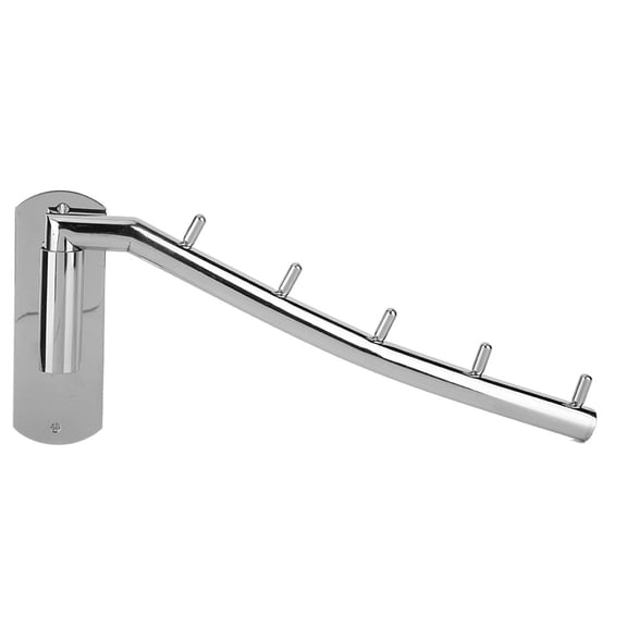 Heavy Duty Stainless Steel Wall Mount Clothes Hanger Rack Hook Multi Functional Pivoting Towel Bar Drying Rack for Bathroom Kitchen 11 Inches / 28 cm