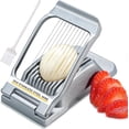 thumbnail image 1 of Sopito Heavy Duty Stainless Steel Wire Egg Slicer for Hard Boiled Eggs & Strawberry Other Soft Food, 1 of 9