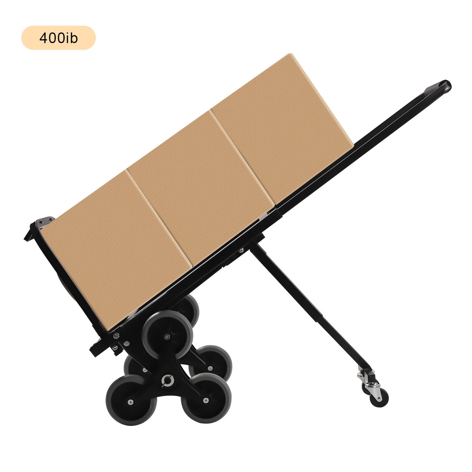 Heavy Duty Stair Climbing Cart Folding Hand Truck Dolly w/ Wheels 551lb Capacity