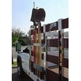 thumbnail image 1 of Heavy Duty Stake Bed Mount - Garden Tool Holding Rack for Rake, Shovel, Etc. - Landscaper, Gardener & Contractor - Commercial Grade Flatbed Truck & Trailer Mounted Steel Tool Rack (Stake Bed Mount), 1 of 1
