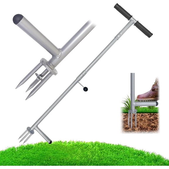 Heavy Duty Stand Up Weed Puller Tool, 38 Inch Long Handle 3-Claw Weed Remover, No Bending Garden Weed Removal Tool with Easy Eject System for Lawn & Yard
