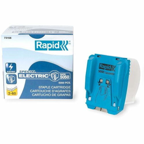 "Heavy-Duty Staple Cartridge, 0.3"" Leg, 0.5"" Crown, Steel, 5,000/box | Bundle of 2 Boxes"