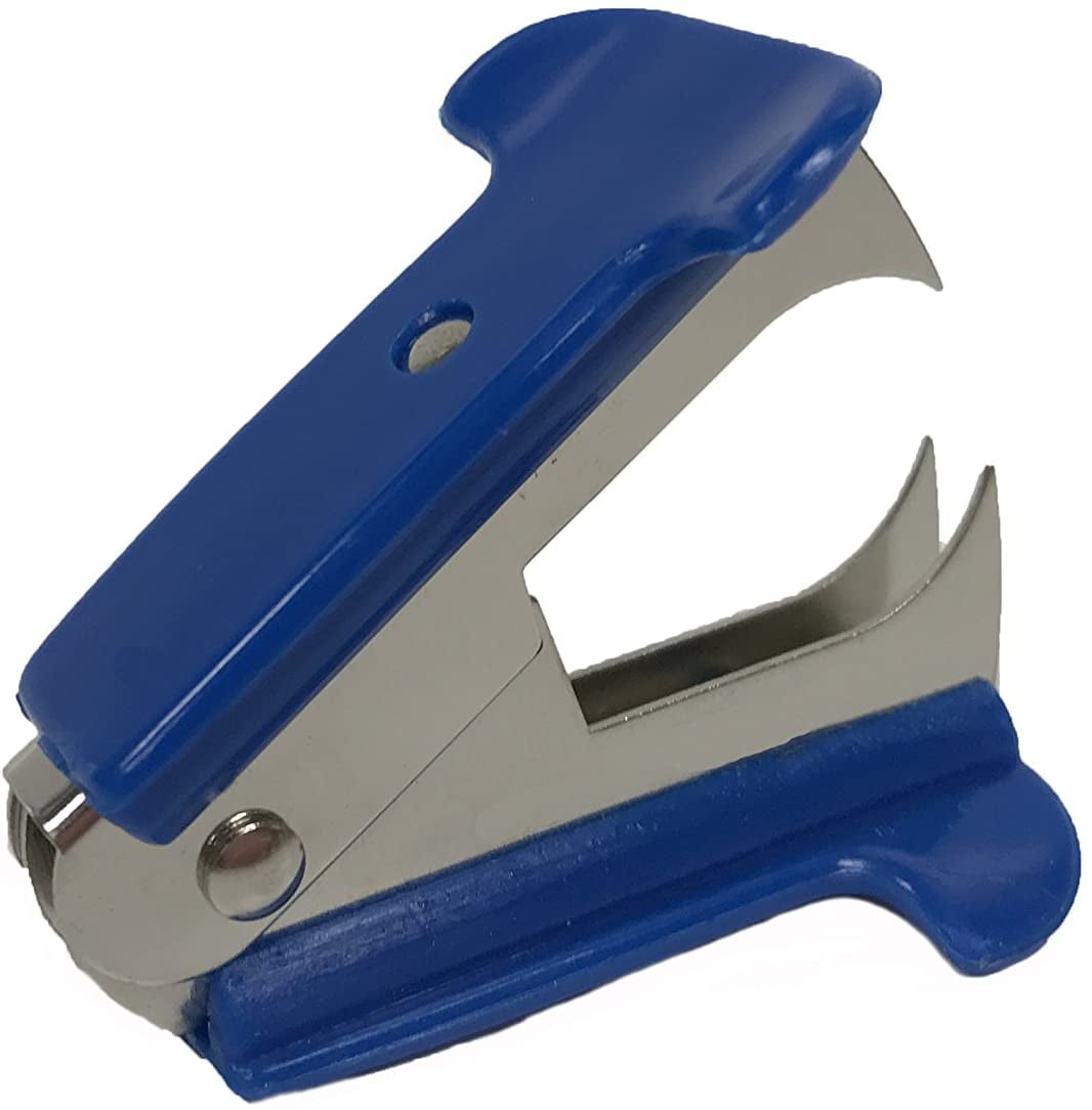 Heavy Duty Staple Remover, Pinch Jaw Style, Blue