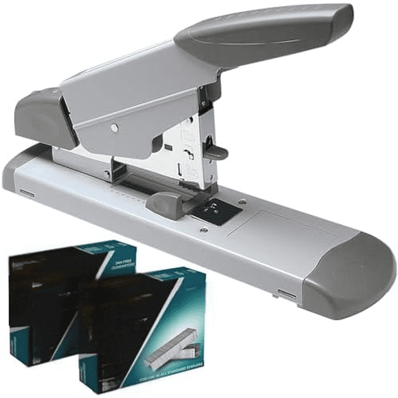 Heavy Duty Stapler - 160 Sheet Capacity, Alignment Guide - Includes 2,000 Heavy Duty Staples, Jam Free Desktop Stapling$$Office