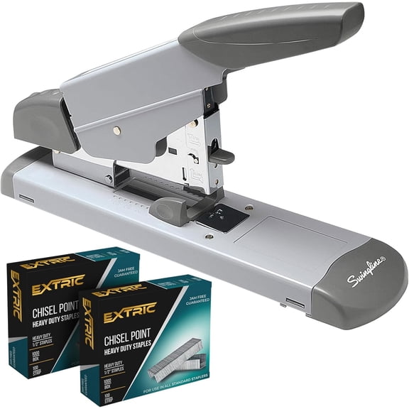 Heavy Duty Stapler - 160 Sheet Capacity, Alignment Guide Includes 2,000 Staples, Jam Free Desktop Stapling