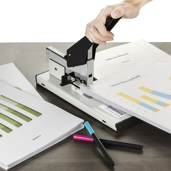 Heavy Duty Stapler, 200 Sheet Capacity, 2000 Included, Tan