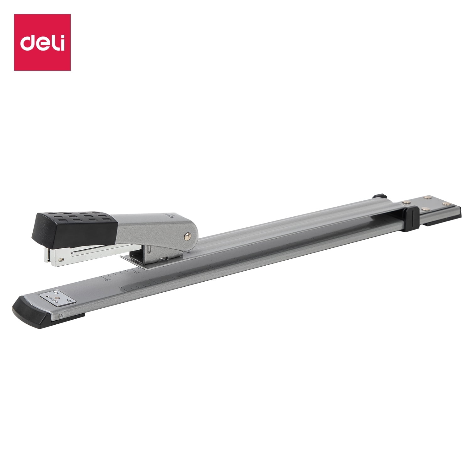 Long Reach Stapler Heavy Duty Stapler with Middle Seam, Built-in Ruler ...