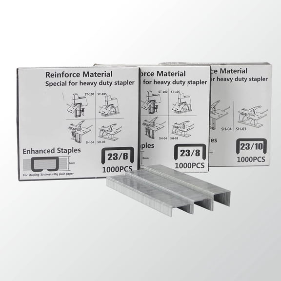 Heavy Duty Staples, Versatile Multi-Size Pack, 3 Boxes of 1000 Staples