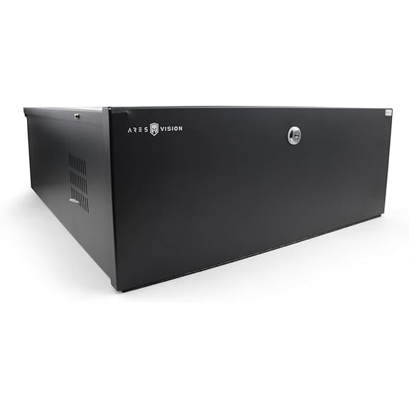 Heavy Duty Steel 21" x 24" x 8" DVR/PC/TV Security Lock Box 16 Gauge Steel Walls, Lock & Key, Removable top, and Exhaust Fan, Great for securing All Computer and Hardware Devices