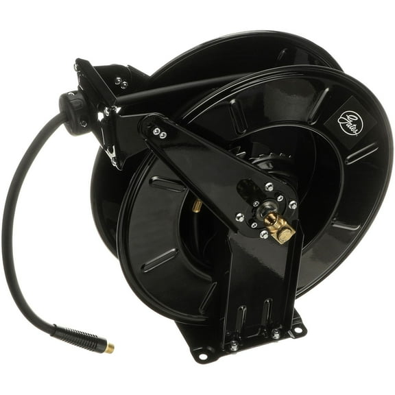 Gates 91069 Heavy-Duty Steel Air Hose Reel & 3/8 x 50' Air Hose