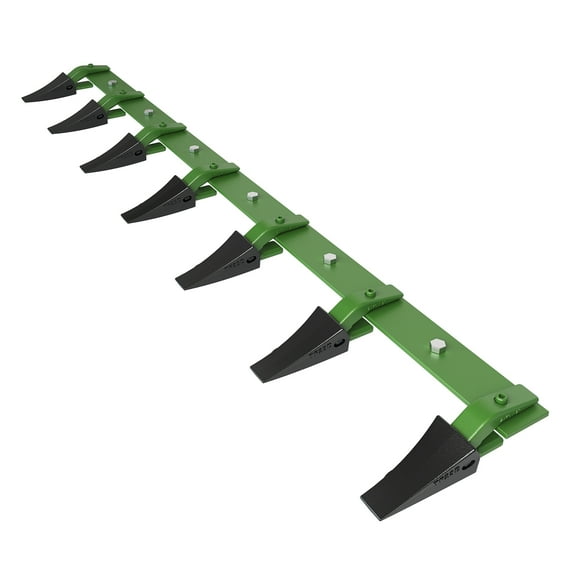 Heavy Duty Steel Bucket Tooth Bar for Tractor Loader – Reinforced Teeth, No-Drill Installation, Fits 1/2" or Thinner Cutting Edge – Protects Bucket & Boosts Soil Excavation