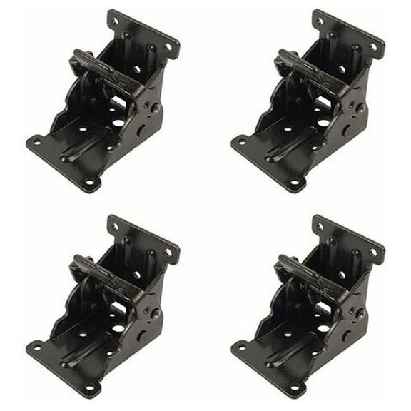 Heavy Duty Steel Cabinet Hinge Self-Locking Folding Hinge, 4 Pcs Kitchen Cabinet Folding Hinge, Sheet Steel 90 Degree Foot Folding Hinge, Locking Extension Table Foldable Shelf